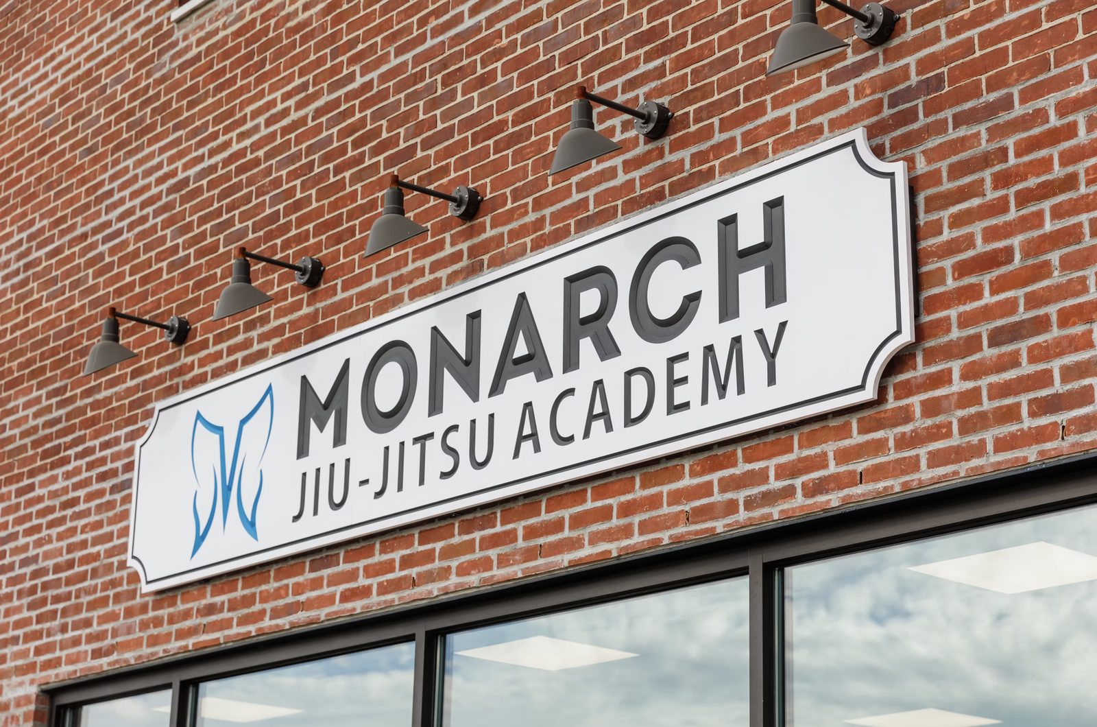 Exterior of Monarch Jiu-Jitsu Academy commercial buildout in Malverne NY